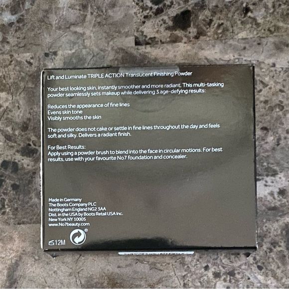 No7 Lift & luminate translucent finishing powder 10g/0.35 oz Color DEEP New - Picture 3 of 4